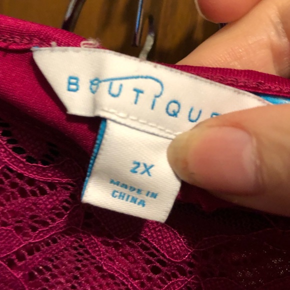 Boutique (JCPenney’s) Lace Tee - 787 *tee deal $20 or $15 w/offer - Picture 2 of 3